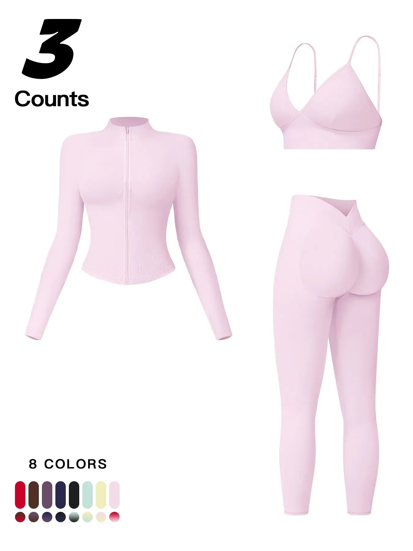 Women'S Outdoor Running Quick-Dry Jacket and High-Waist Leggings Set, Long Sleeve Yoga Tops for Fitness and Casual Wear, Yoga Clothes Set, Athleisure Wear Set, Workout Sets Women