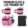 Ankle Resistance Band Set with Adjustable Cuffs - 3-Level (10Lbs,20Lbs,30Lbs) Workout Accessories, at Home Gym Equipment for Glute Training